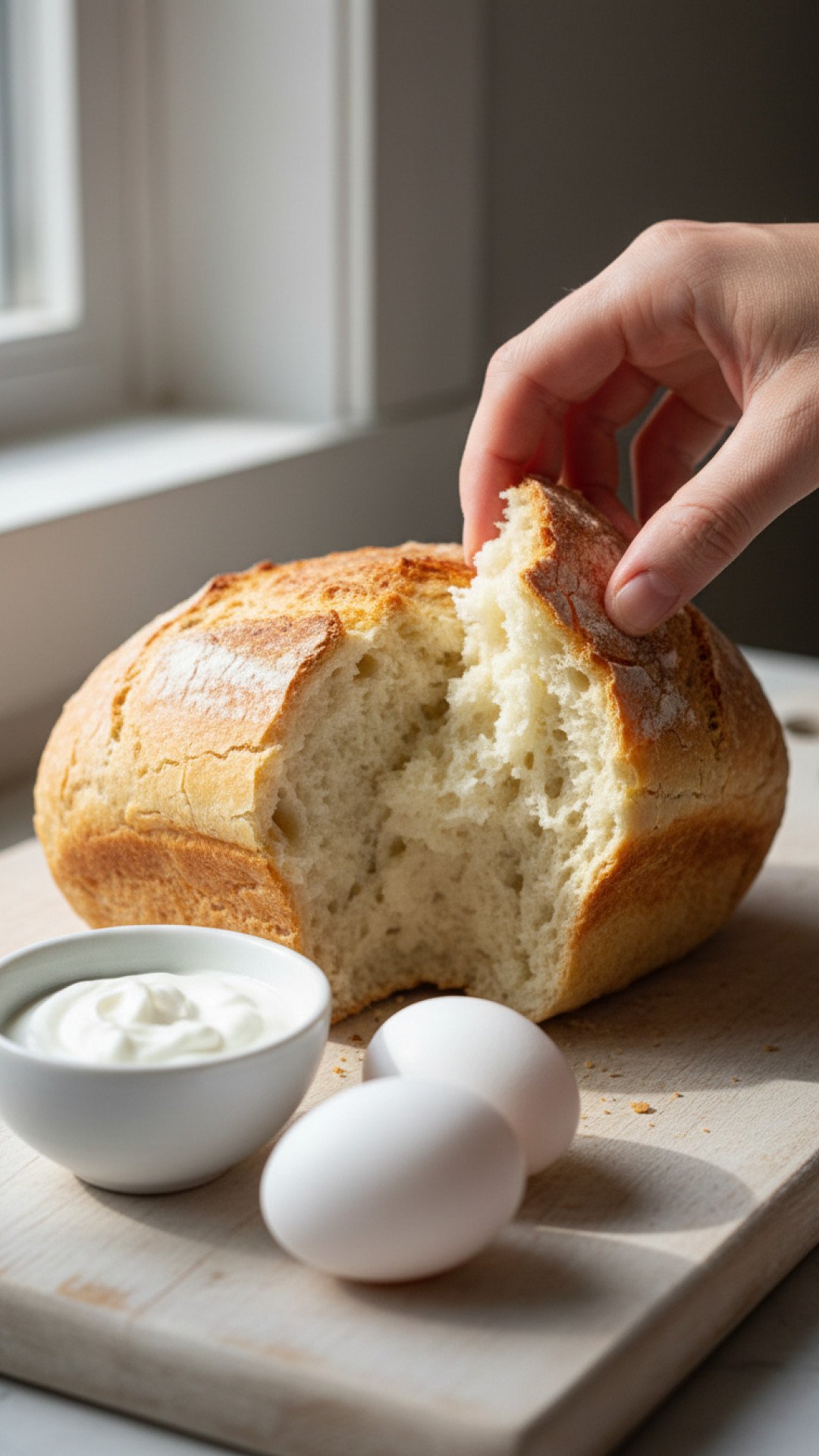 3 Ingredient Zero Carb Greek Yogurt Bread Preparation