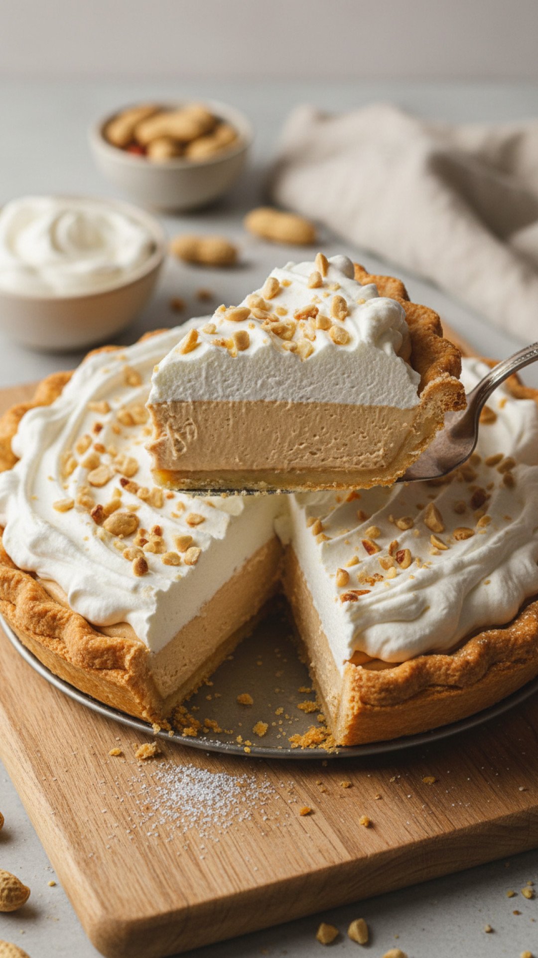 Amish Peanut Butter Cream Pie Preparation