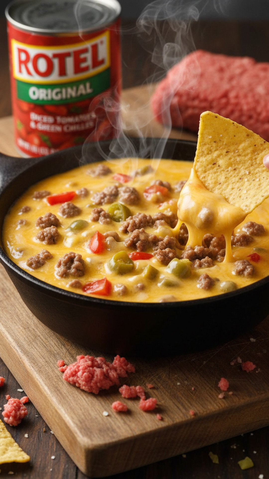 Classic 3-Ingredient Rotel Dip Preparation