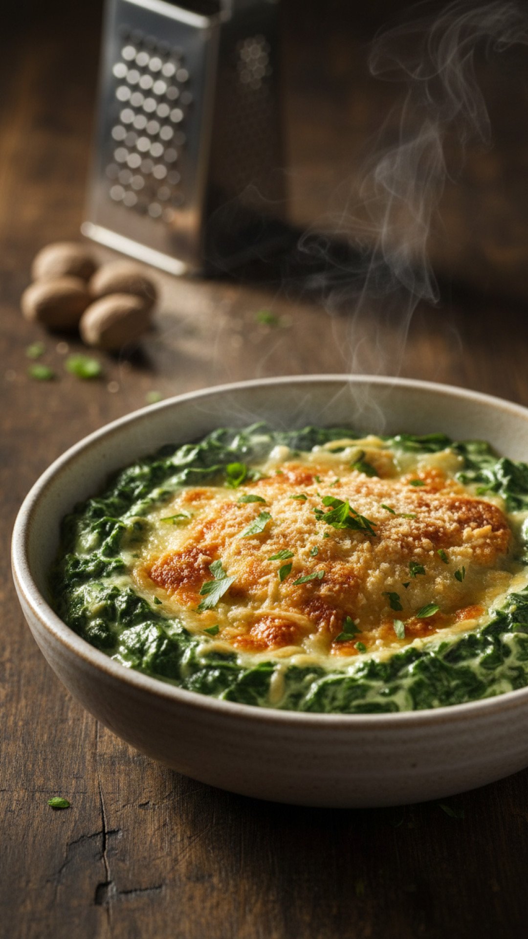 Classic Creamed Spinach Recipe Preparation