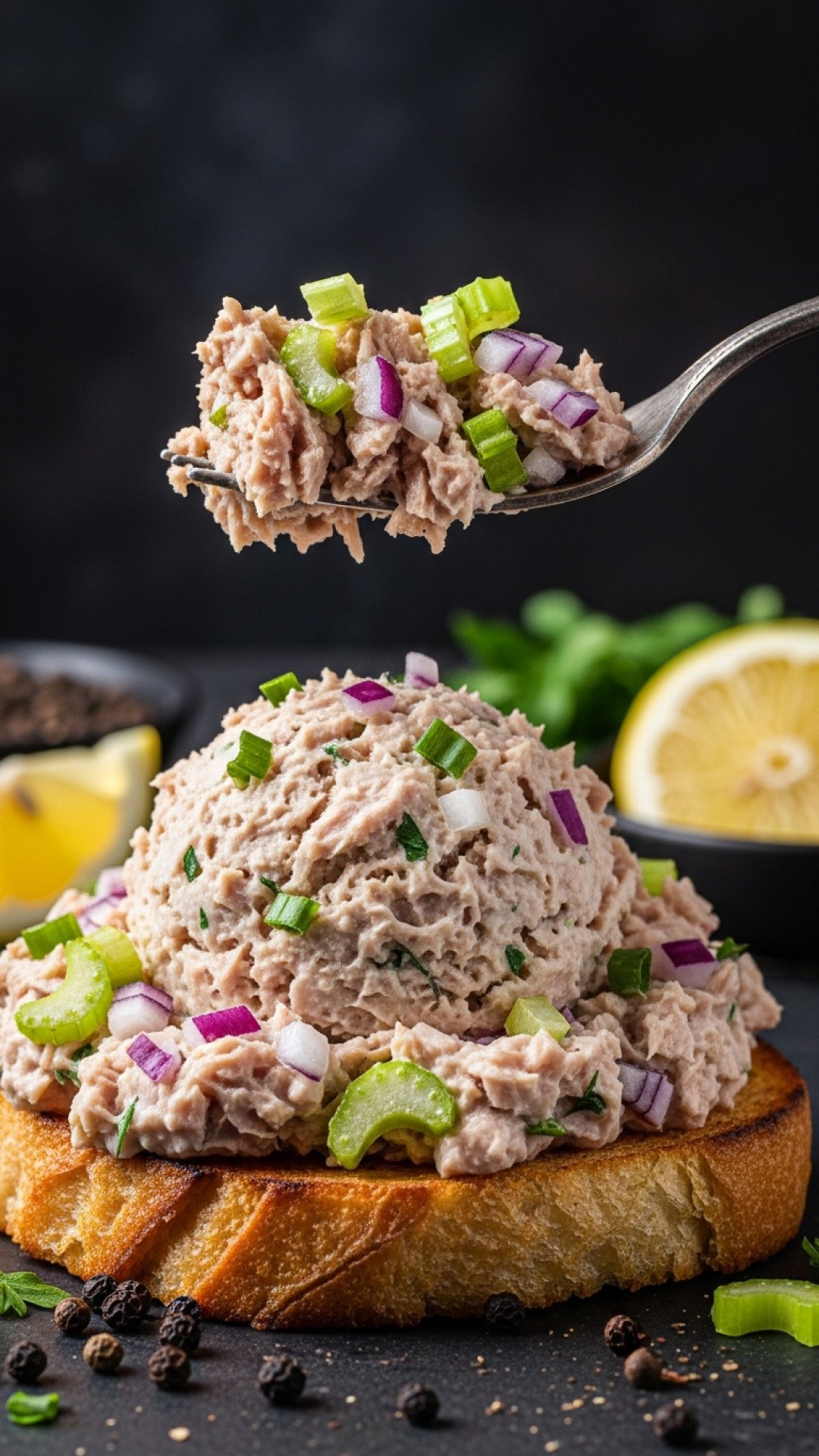 Classic Creamy Crunchy Tuna Salad Preparation