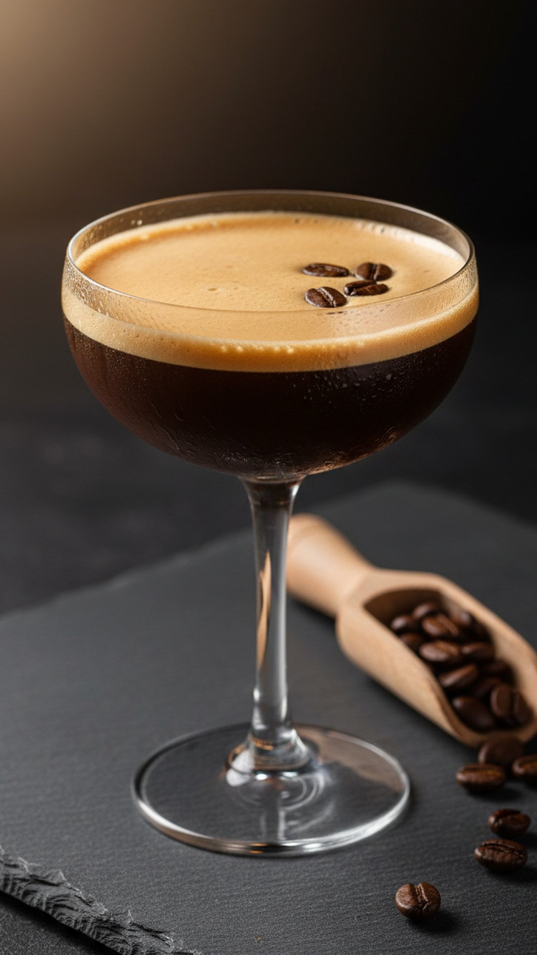 Classic Frothy Espresso Martini Preparation