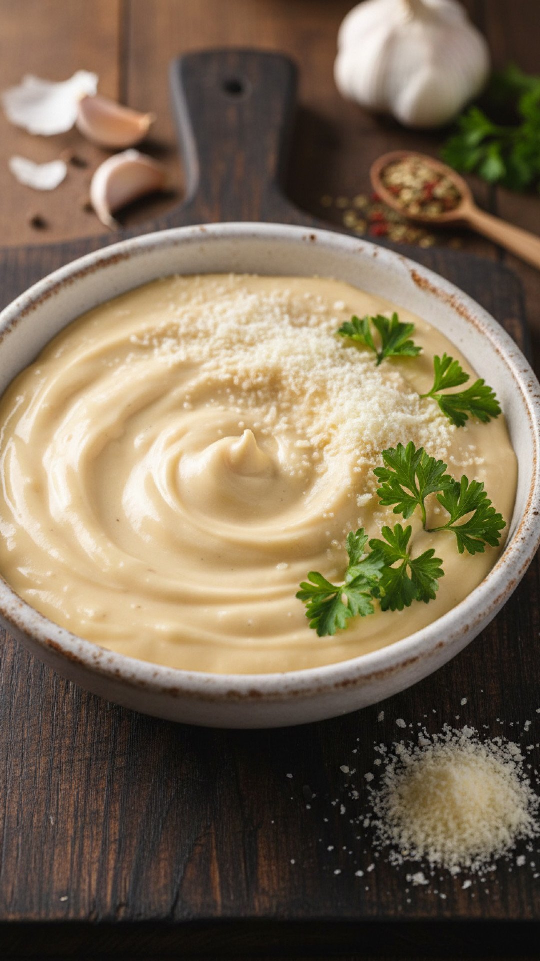 Classic Homemade Alfredo Sauce Preparation