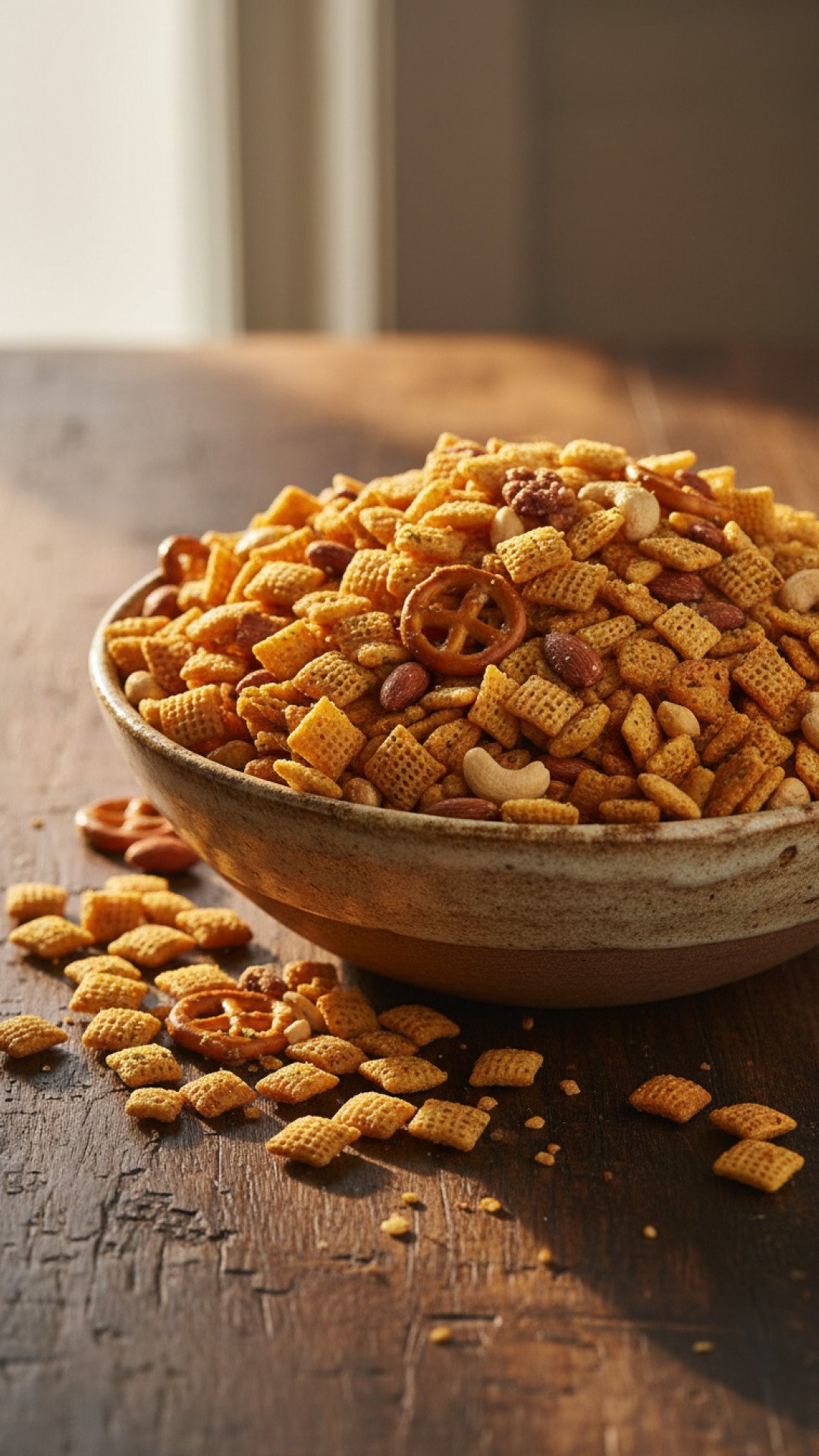 Classic Homemade Chex Mix Preparation
