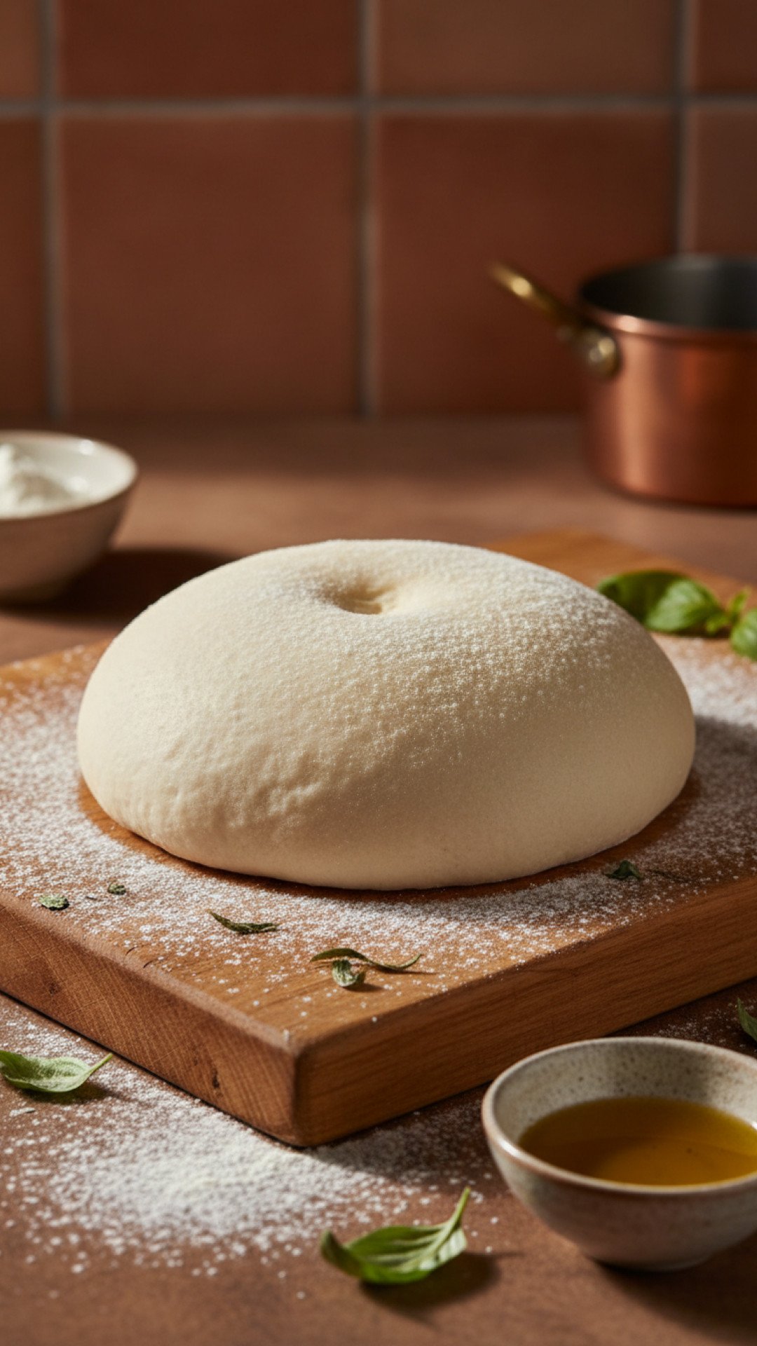 Classic Homemade Pizza Dough Preparation