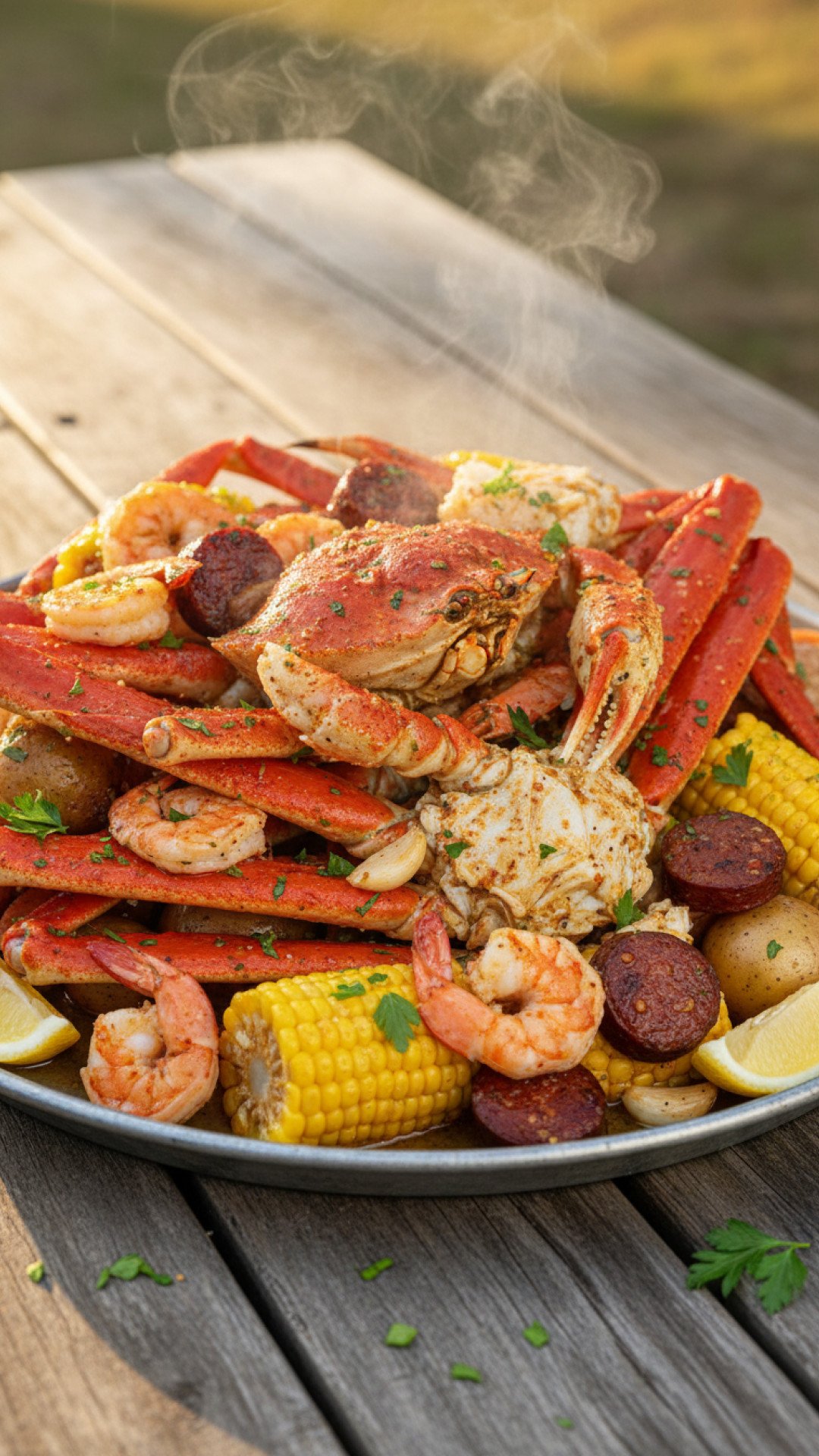 Classic Southern-Style Seafood Boil Preparation