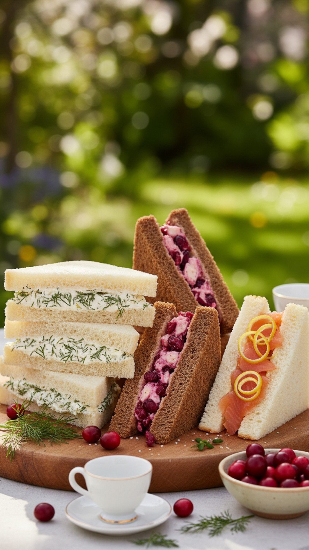 Classic Triple Tea Party Sandwich Recipe Preparation