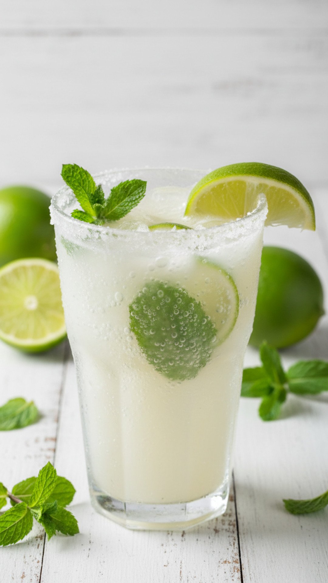 Coconut Mojito Mocktail Recipe Preparation