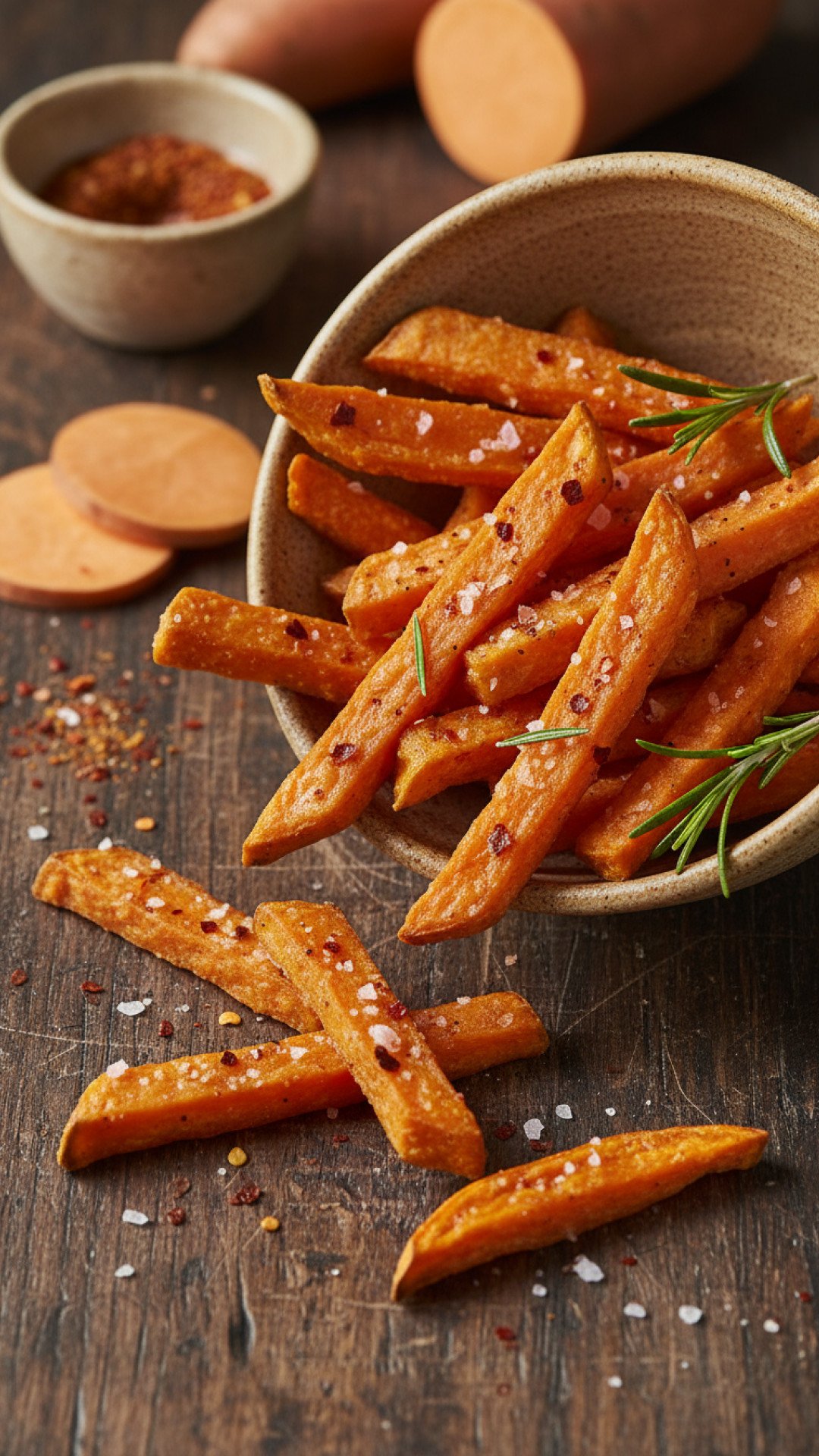 Crispy Oven Baked Sweet Potato Fries Preparation