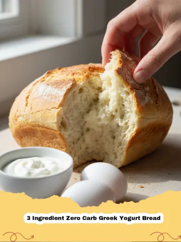 Unlock the Secret to Guilt-Free Goodness: 3 Ingredient Zero Carb Greek Yogurt Bread!