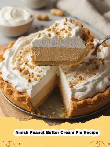 The Ultimate Amish Peanut Butter Cream Pie: A No-Bake Delight!