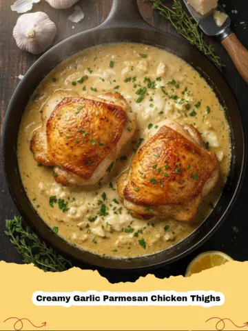 The Ultimate Weeknight Delight: Creamy Garlic Parmesan Chicken Thighs