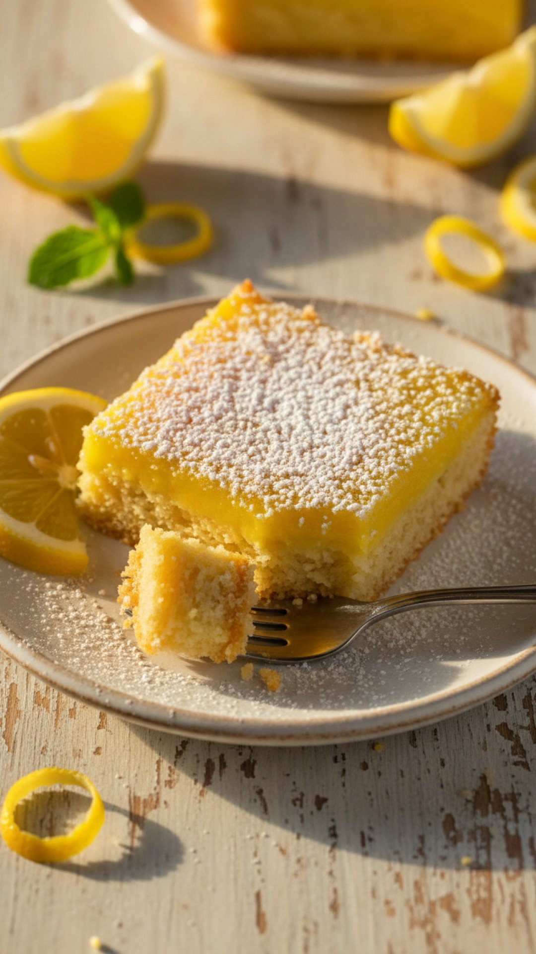 Easy 2 Ingredient Cake Mix Lemon Bars Preparation