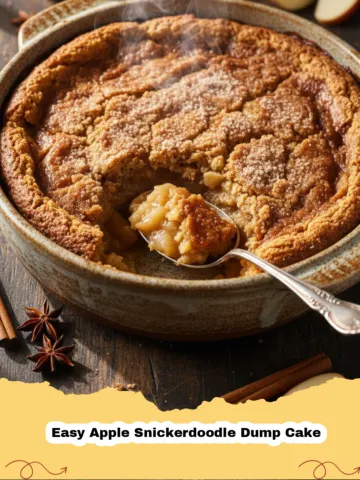 The Easiest & Most Delicious Apple Snickerdoodle Dump Cake Ever!