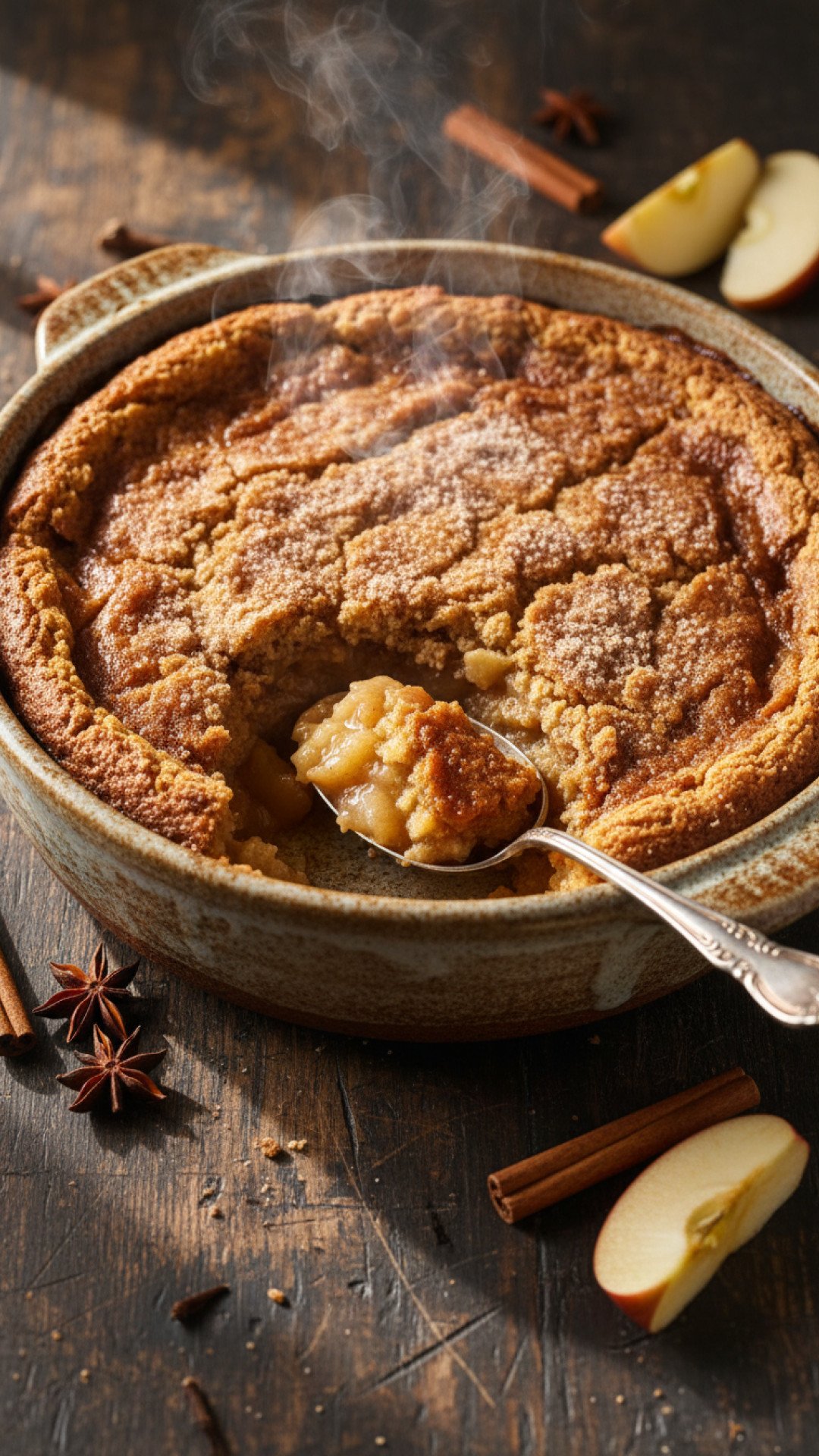 Easy Apple Snickerdoodle Dump Cake Preparation