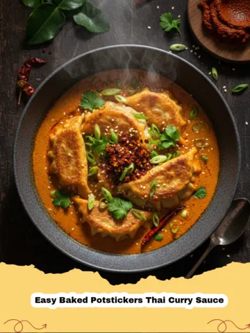 Baked Potstickers with Thai Curry Sauce: Your New Weeknight Obsession!