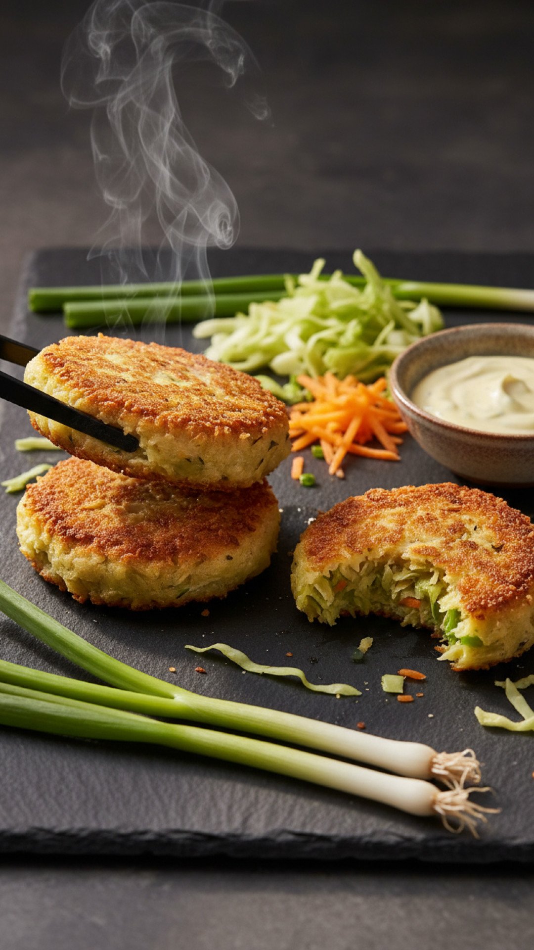 Easy Crispy Cabbage Patties Preparation