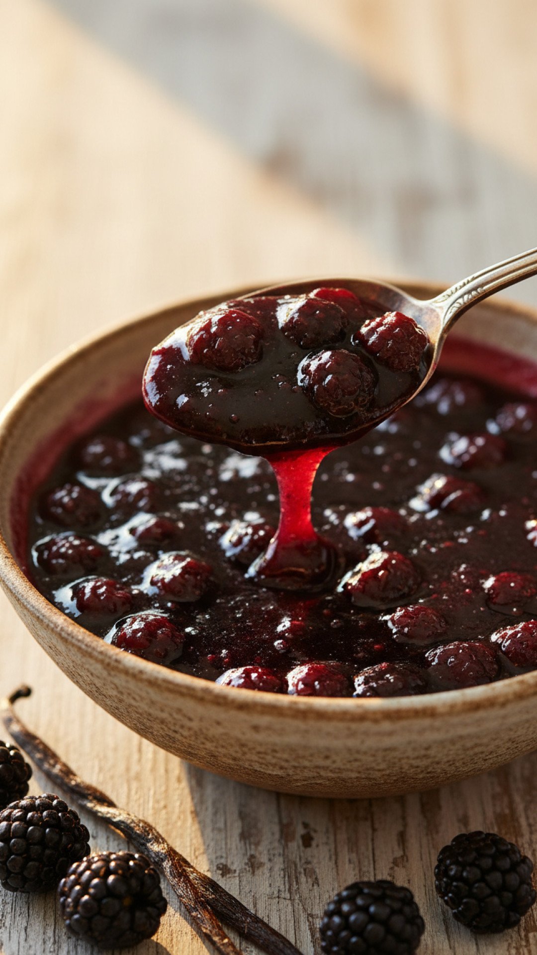 Easy Glossy Fresh Blackberry Pie Filling Preparation