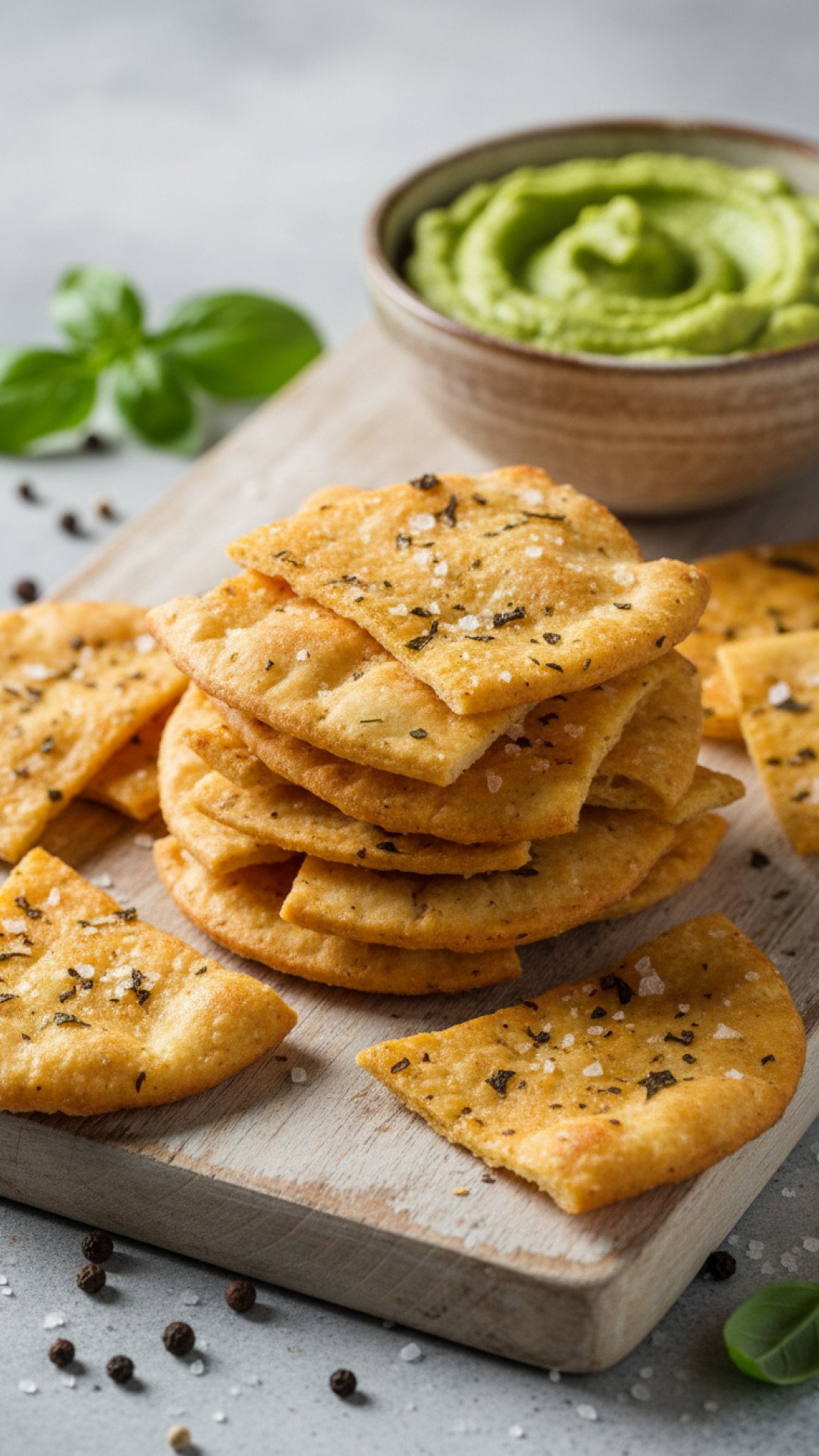 Easy Homemade Baked Pita Chips Preparation