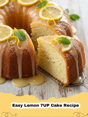 Sunshine in Every Slice: The Ultimate Easy Lemon 7UP Cake Recipe