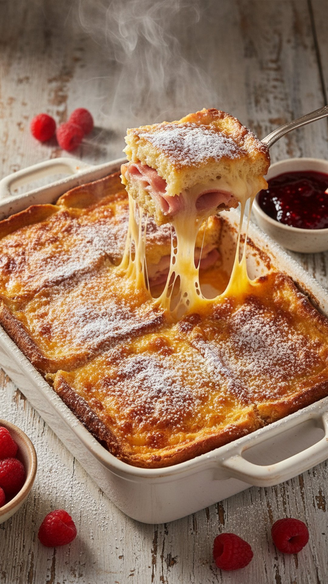 Easy Monte Cristo Breakfast Casserole Preparation