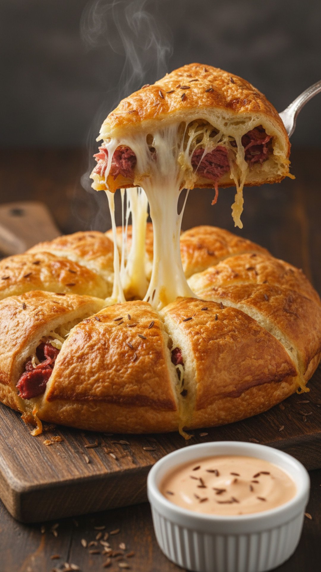 Easy Reuben Crescent Bake Preparation