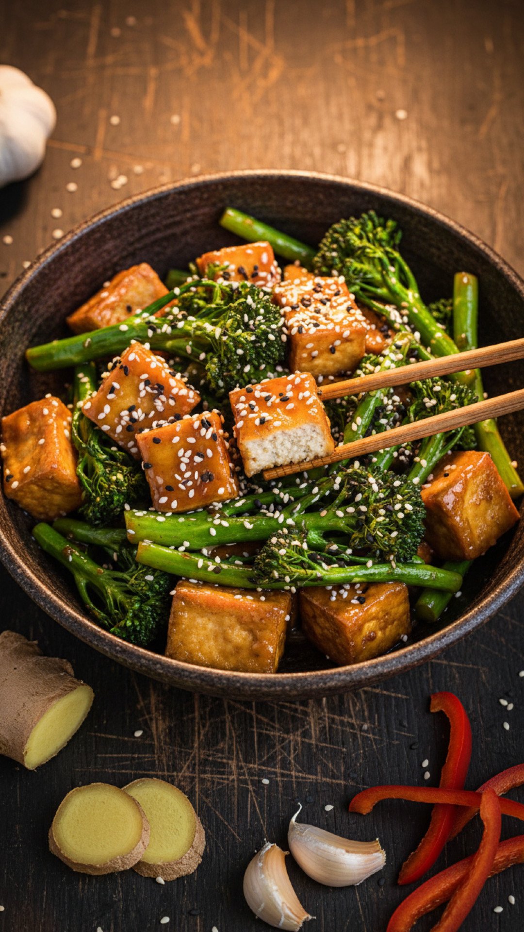 Easy Tofu Stir Fry with Vegetables Preparation
