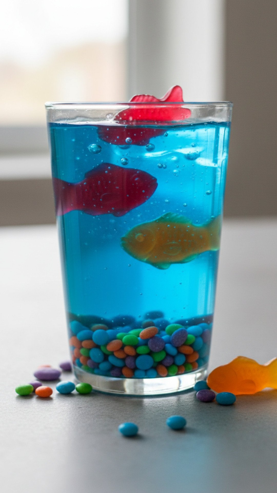Edible Aquarium Jello Cups Preparation