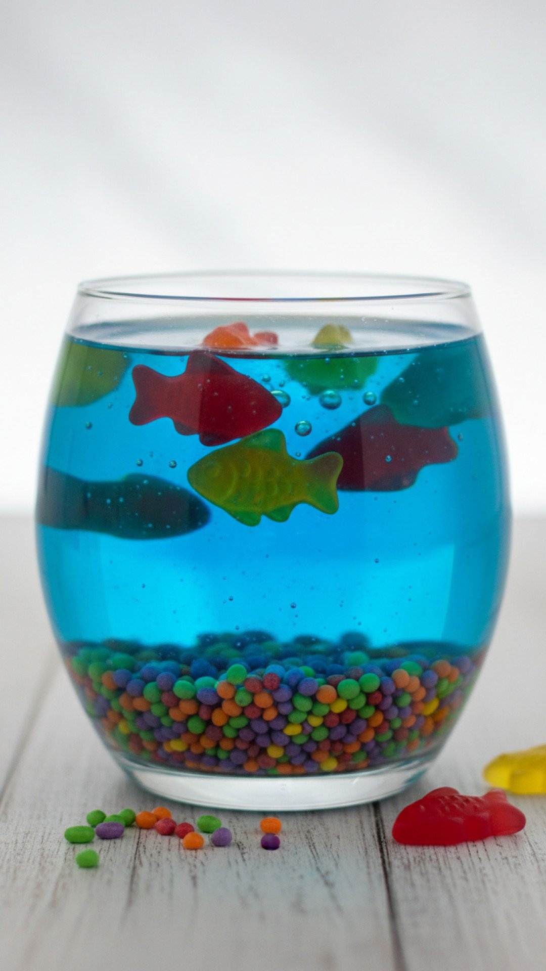 Edible Aquarium Jello Cups Preparation