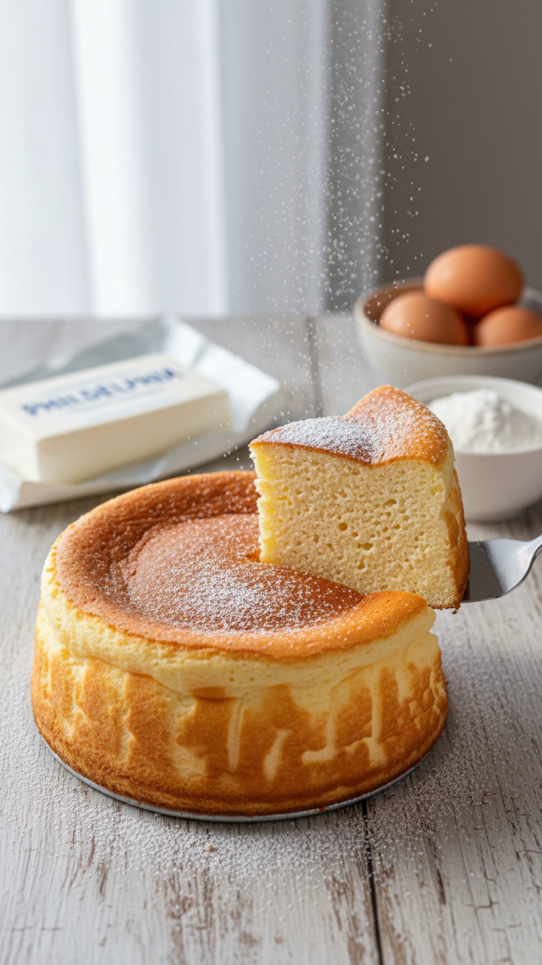 Fluffy Japanese Cheesecake (Soufflé Cheesecake) Preparation