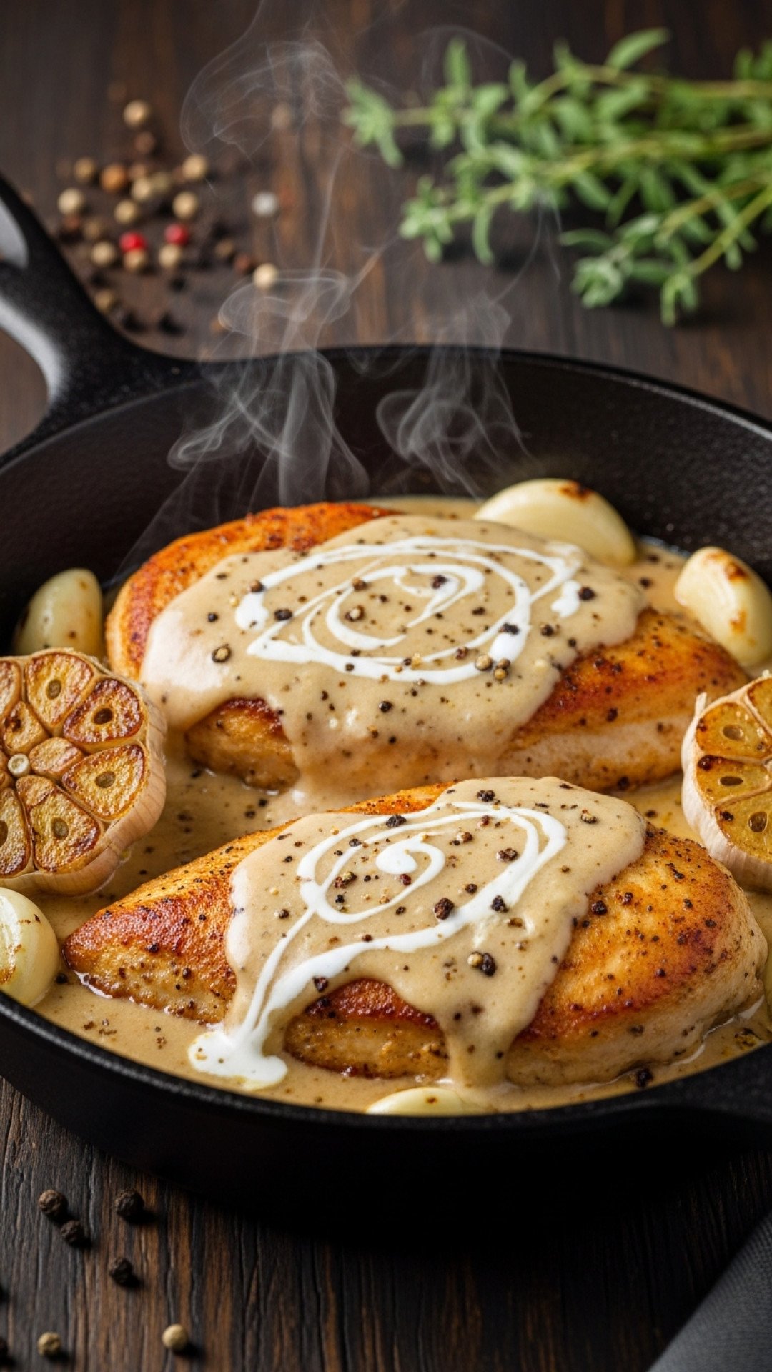 Garlic Butter Chicken Thighs Preparation