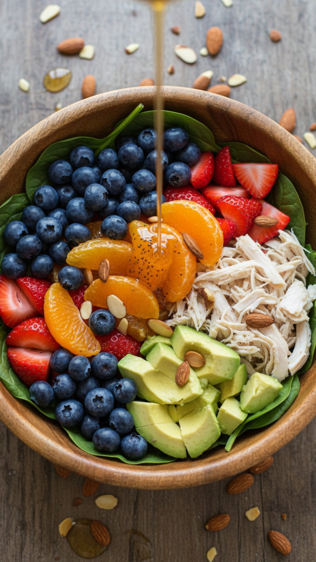 Grilled Peach and Burrata Summer Salad Preparation