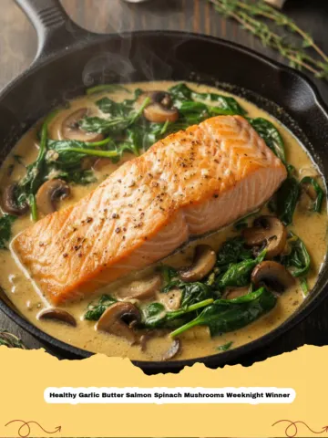 Healthy Garlic Butter Salmon Spinach Mushrooms: Your New Favorite Weeknight Winner