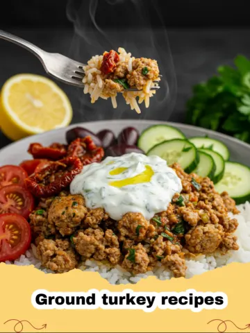 Zesty Mediterranean Ground Turkey Skillet