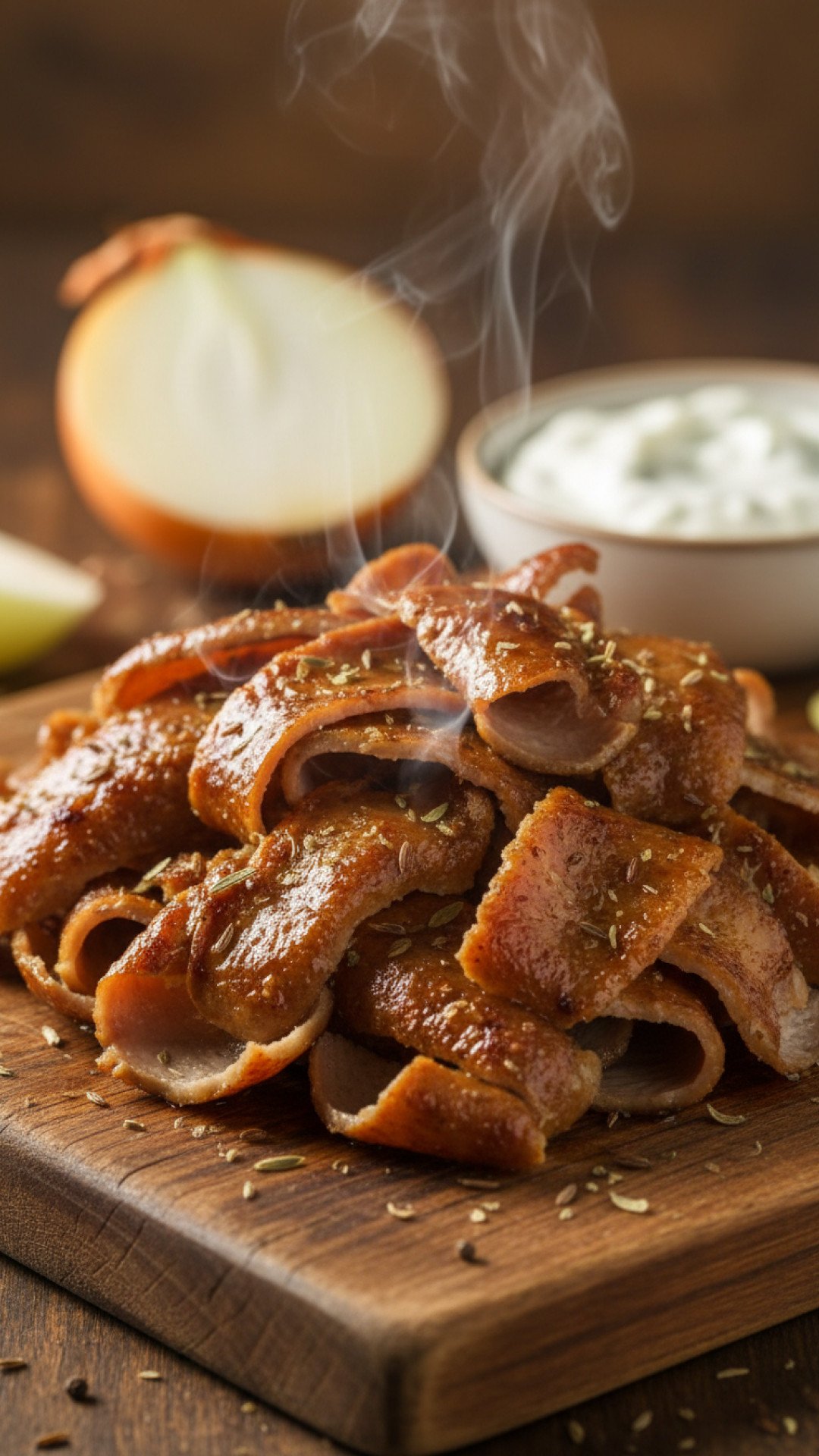 Homemade Gyro Meat Preparation