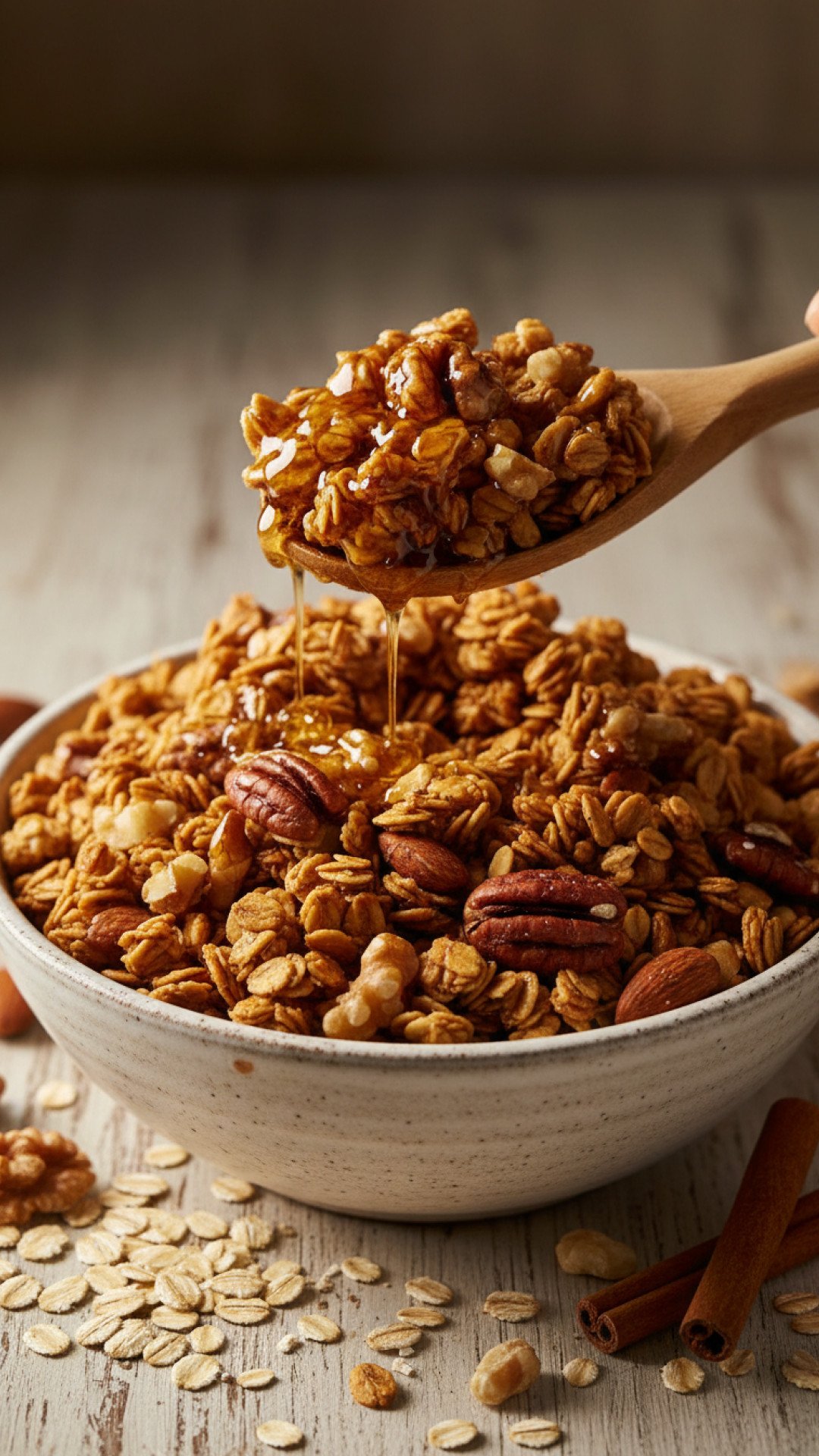 Homemade High-Protein Granola Preparation