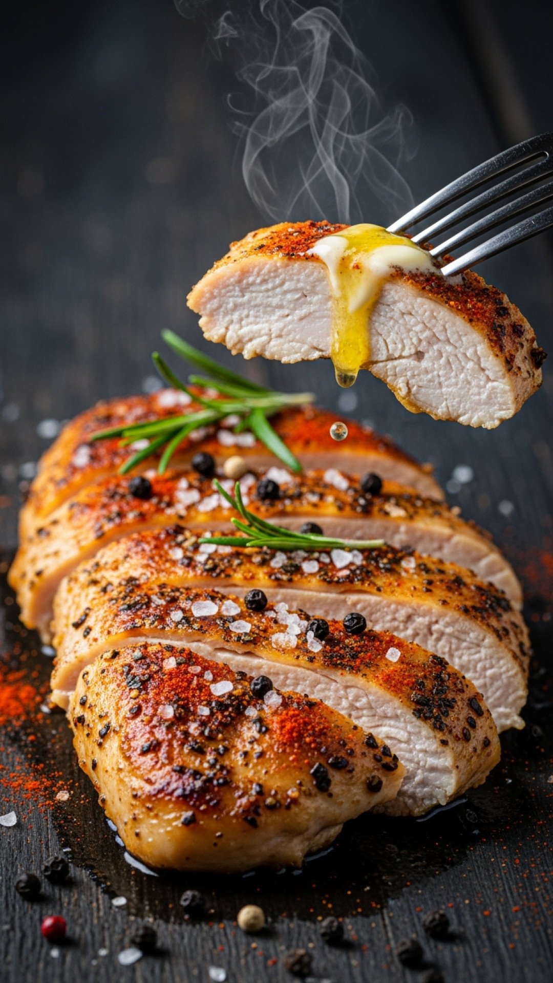 Lemon Garlic Herb Roasted Chicken Breast Preparation