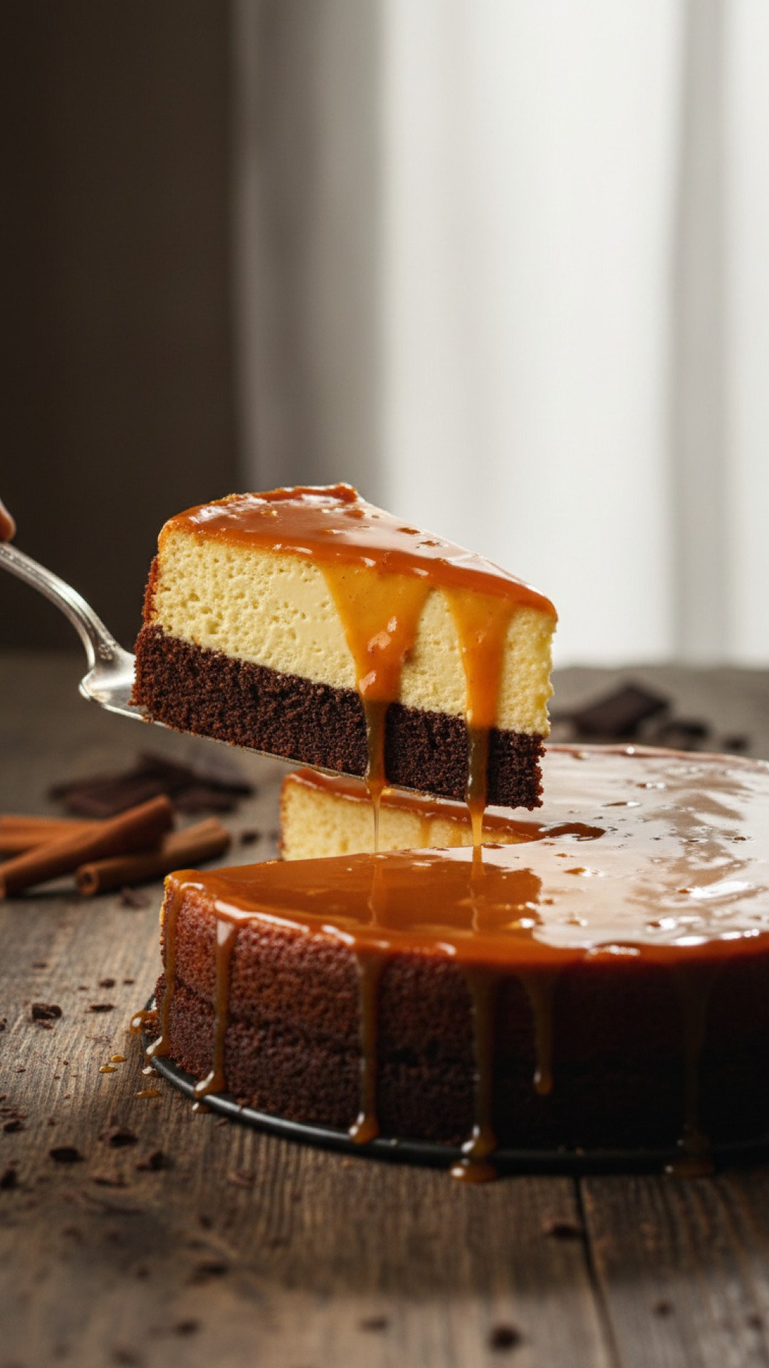 Magic Flan Cake (Chocoflan) Preparation