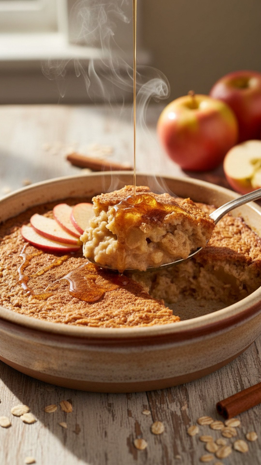 Oatmeal Apple Breakfast Bake Preparation