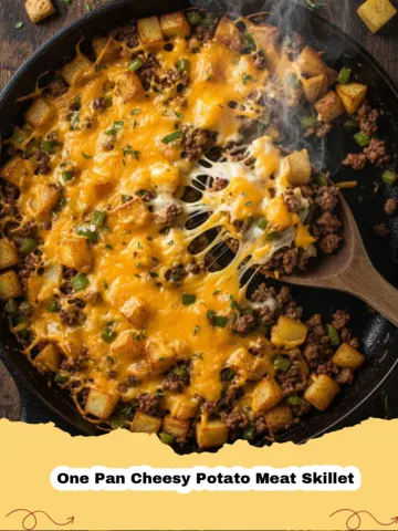 The Ultimate One Pan Cheesy Potato Meat Skillet for Busy Weeknights