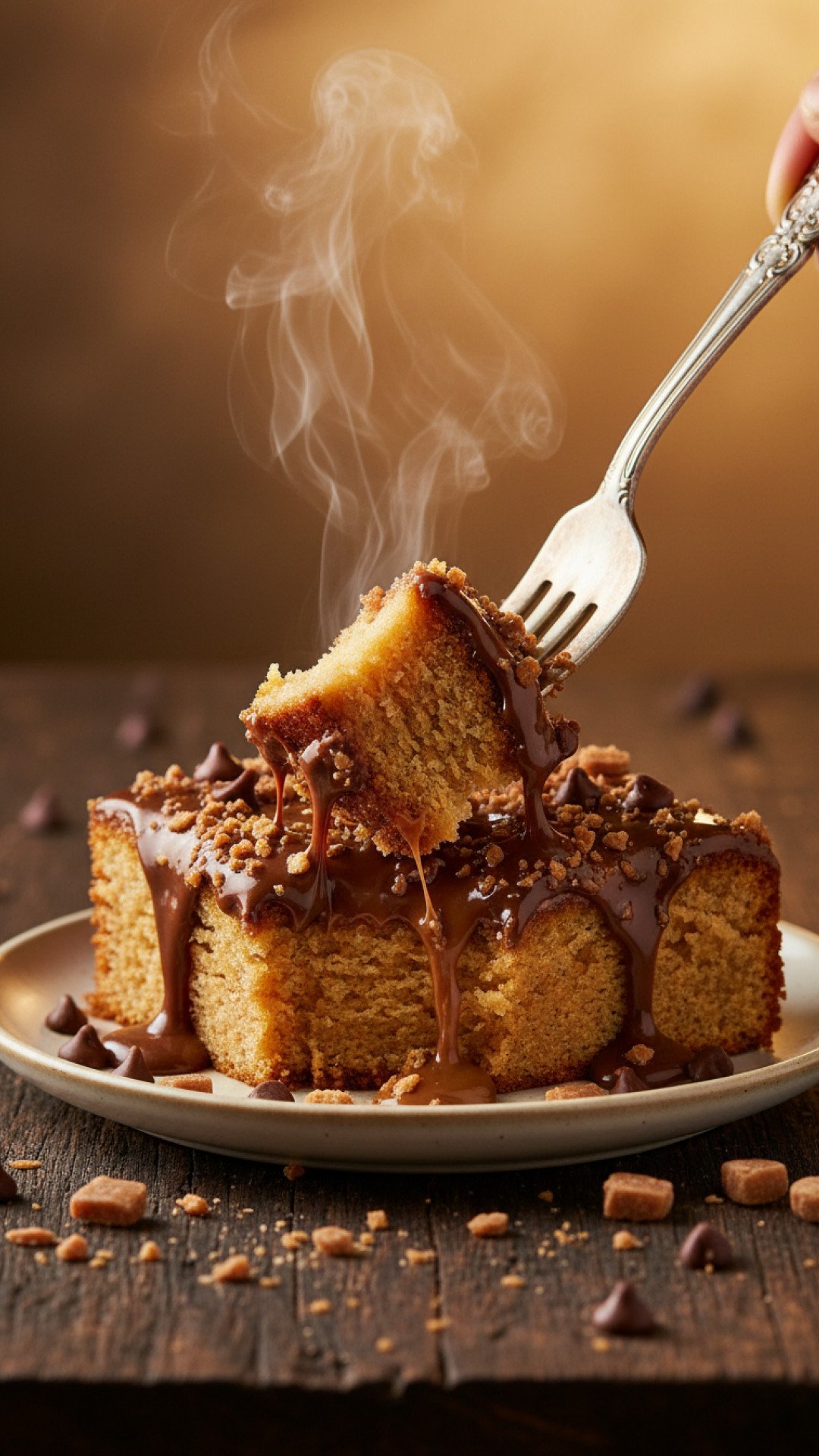 Ooey Gooey Toffee Cake Preparation