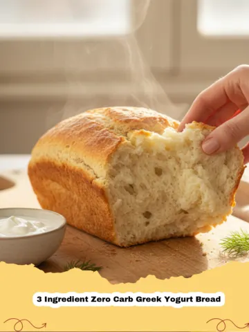 The Ultimate 3 Ingredient Zero Carb Greek Yogurt Bread: Your Low-Carb Dream Come True!