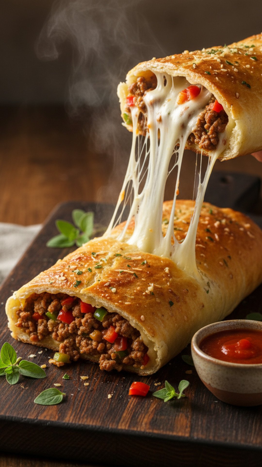 Pillsbury Garlic Butter Stromboli Preparation