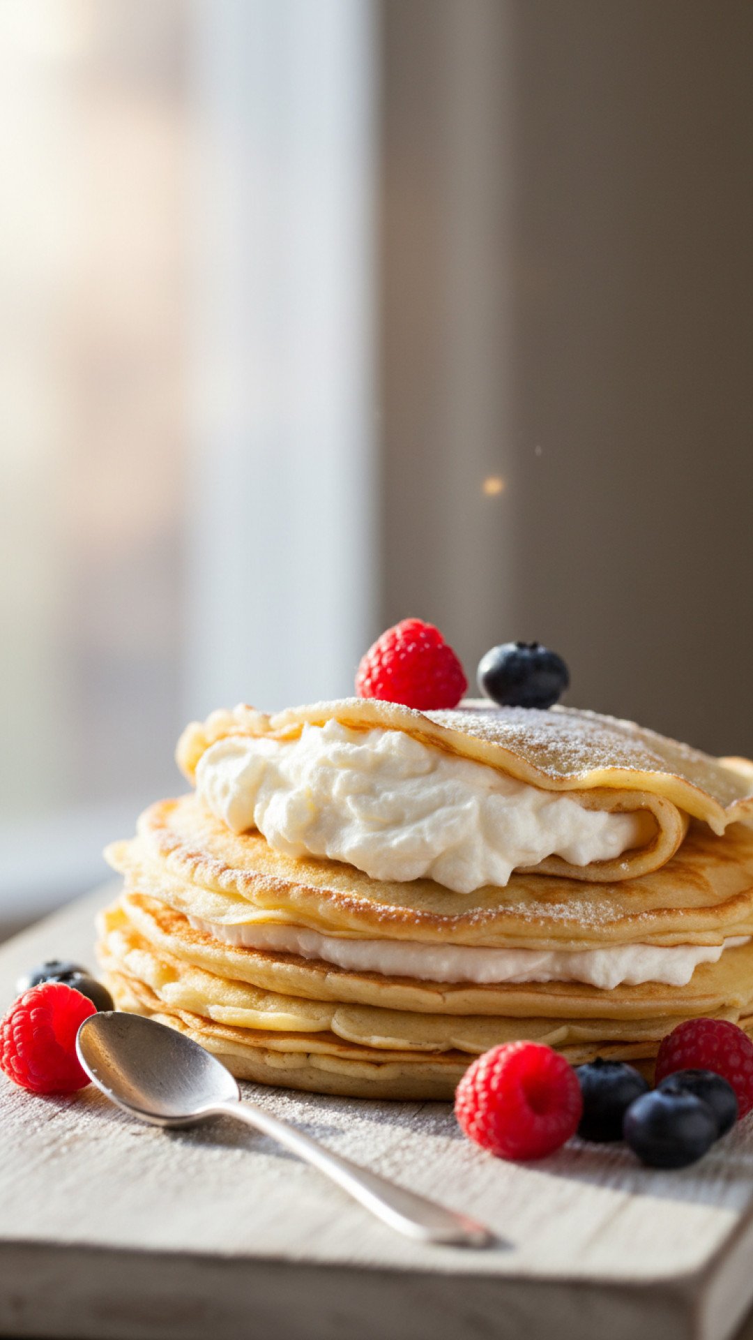 Quick Fluffy Cream Cheese Crepe Filling Preparation
