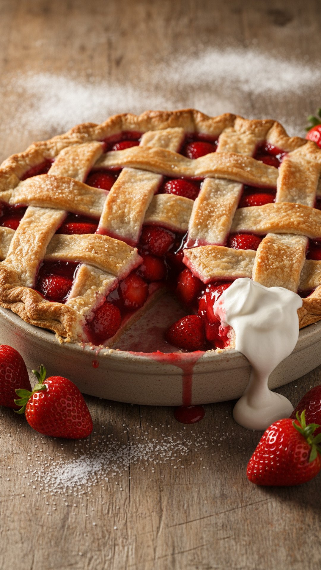 Shoney's Strawberry Pie Preparation