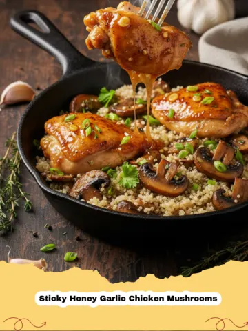 Irresistible Sticky Honey Garlic Chicken Mushrooms: Your New Weeknight Favorite!