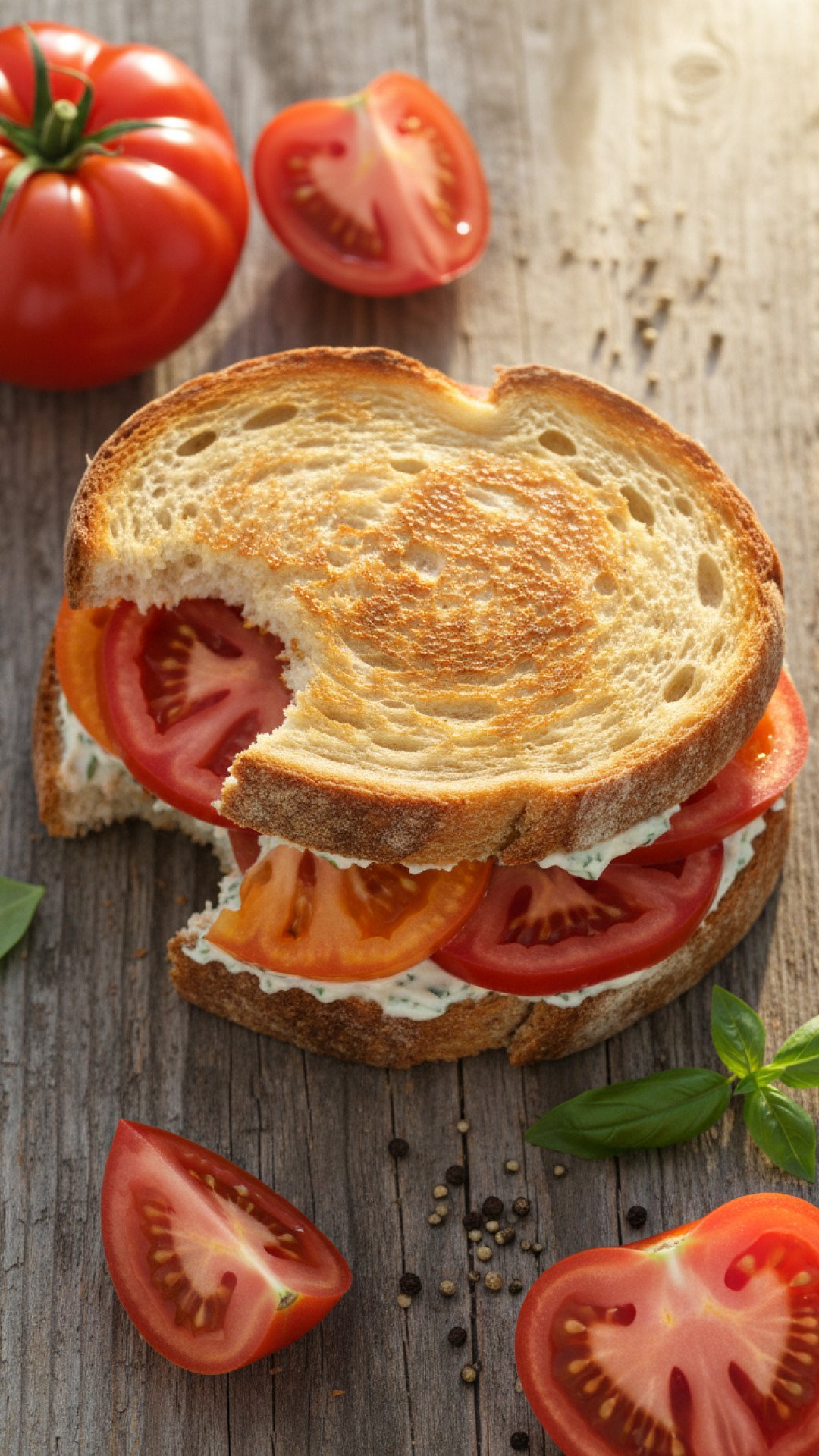 The Ultimate Heirloom Tomato Sandwich Preparation