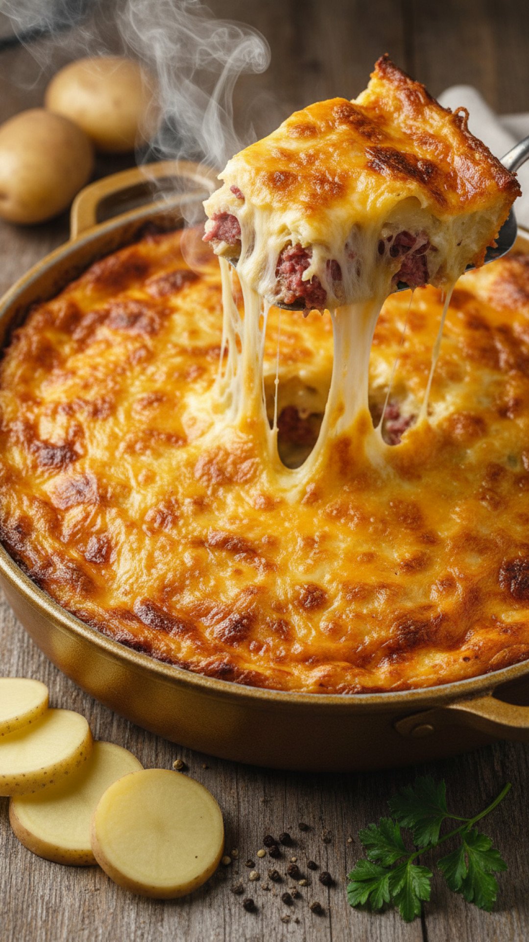 The Ultimate Reuben Casserole Preparation