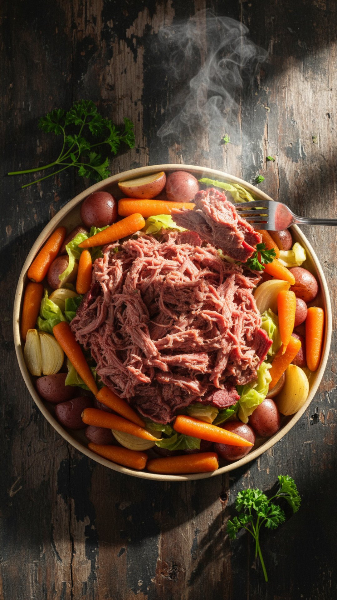 The Ultimate Slow Cooker Corned Beef and Cabbage Preparation