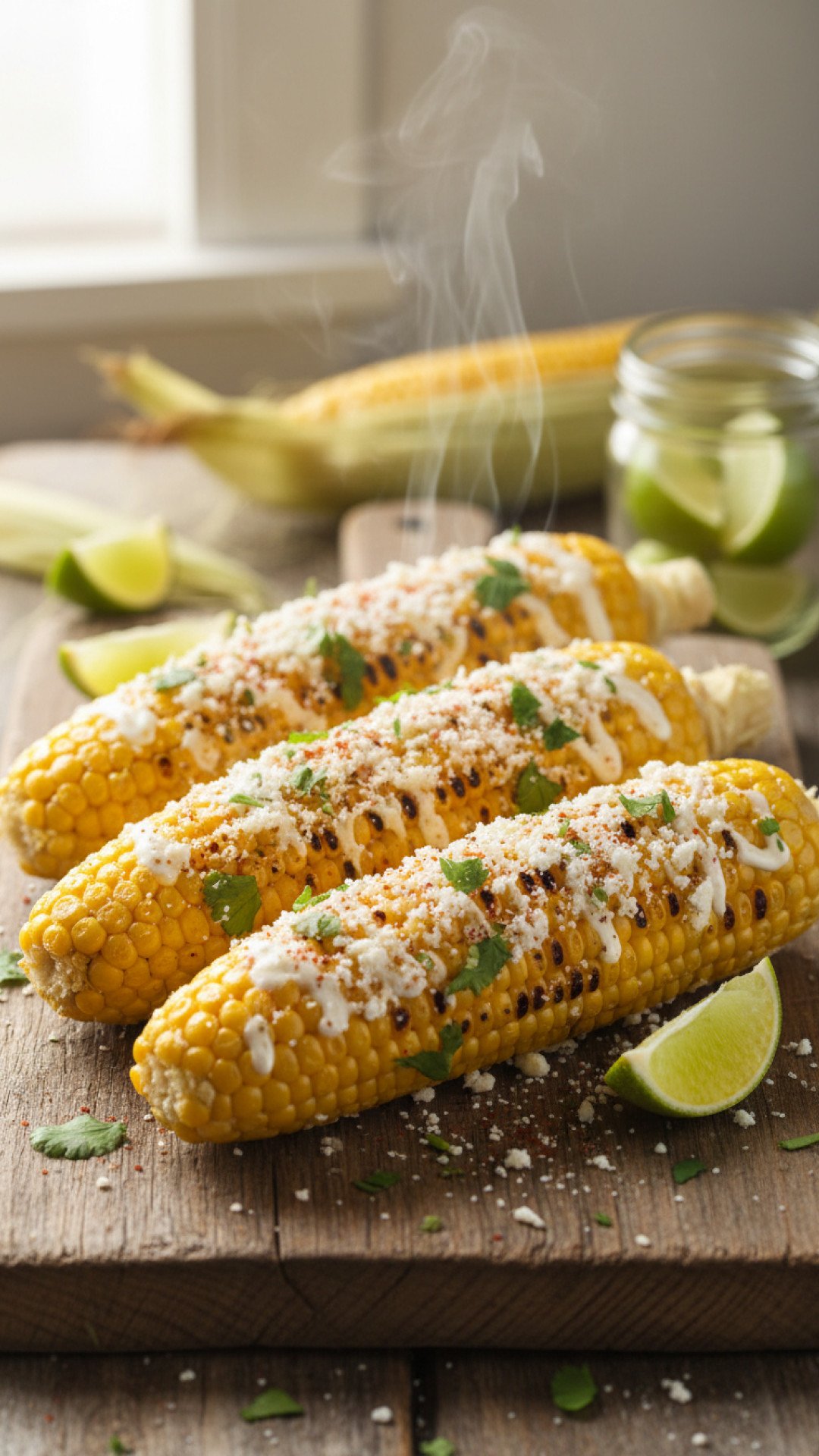 Authentic Mexican Street Corn (Elote) Preparation
